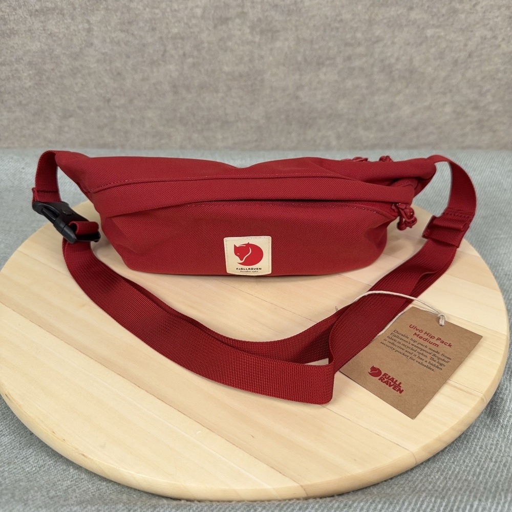 Fjallraven Ulvo Hip Pack Medium Dark Lava‎ Red Bergshell Waist Bag Hiking Travel